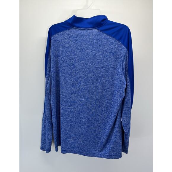 Holloway Dry-Excel Team Performance 1/4 Zip Bue Polyester L/S Pullover L - Picture 3 of 4